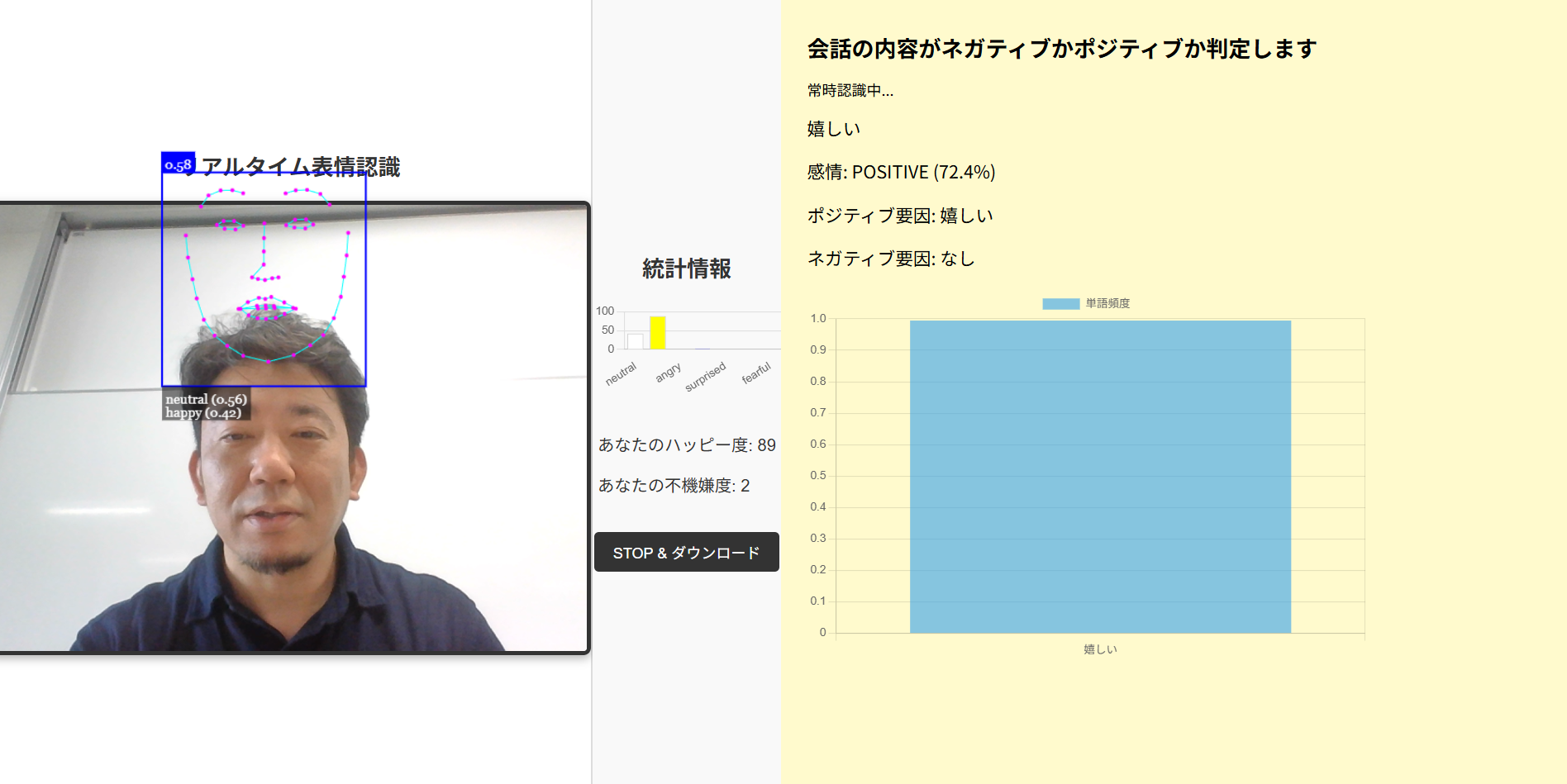 感情認識アイコン